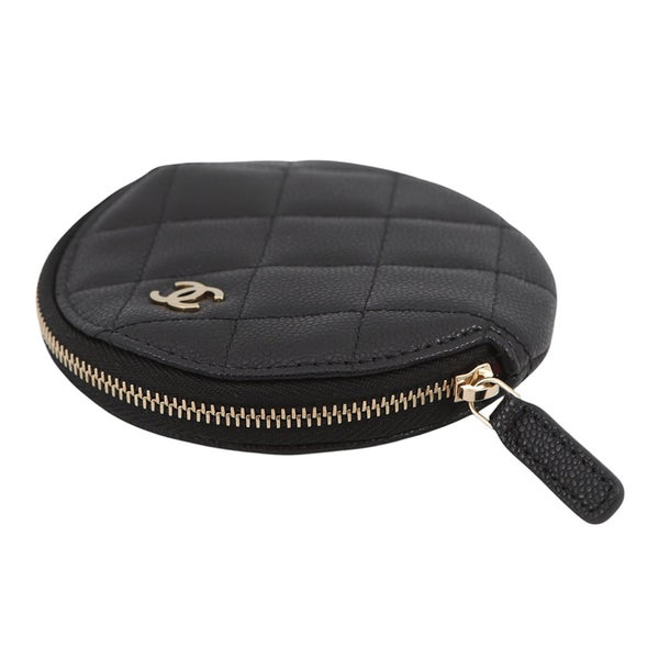 シャネル コインケース マトラッセ ココマーク  キャビアスキン AP3594 CHANEL 財布 黒