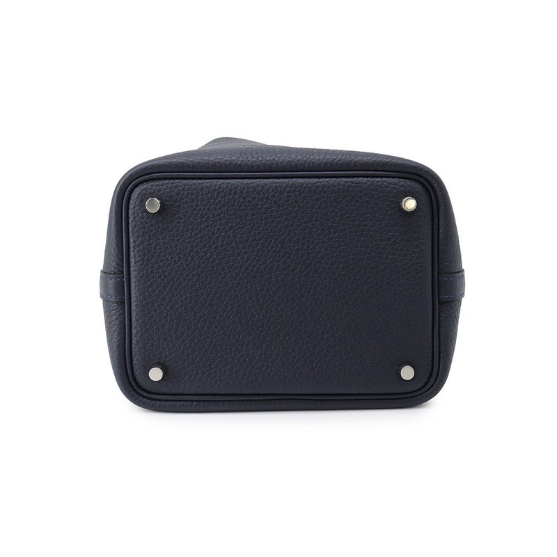 エルメス ハンドバッグ ピコタンロックPM ブルーニュイ/シルバー金具 トリヨンクレマンス K刻印 HERMES