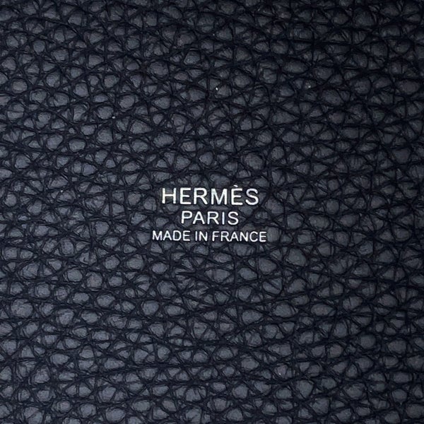 エルメス ハンドバッグ ピコタンロックPM ブルーニュイ/シルバー金具 トリヨンクレマンス K刻印 HERMES