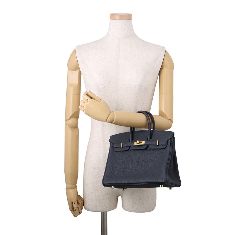 エルメス バーキン25 ブルーニュイ/ゴールド金具 トゴ Y刻印 HERMES ハンドバッグ