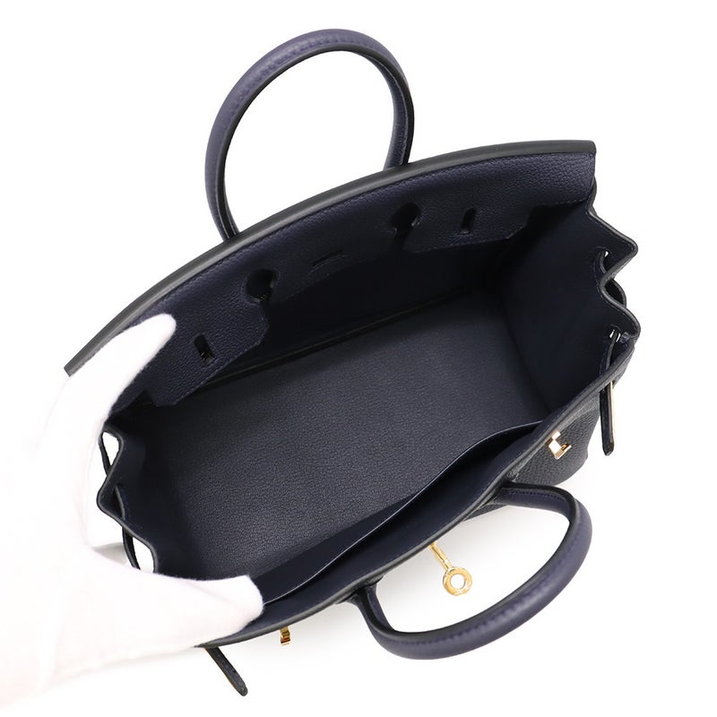 エルメス バーキン25 ブルーニュイ/ゴールド金具 トゴ Y刻印 HERMES ハンドバッグ