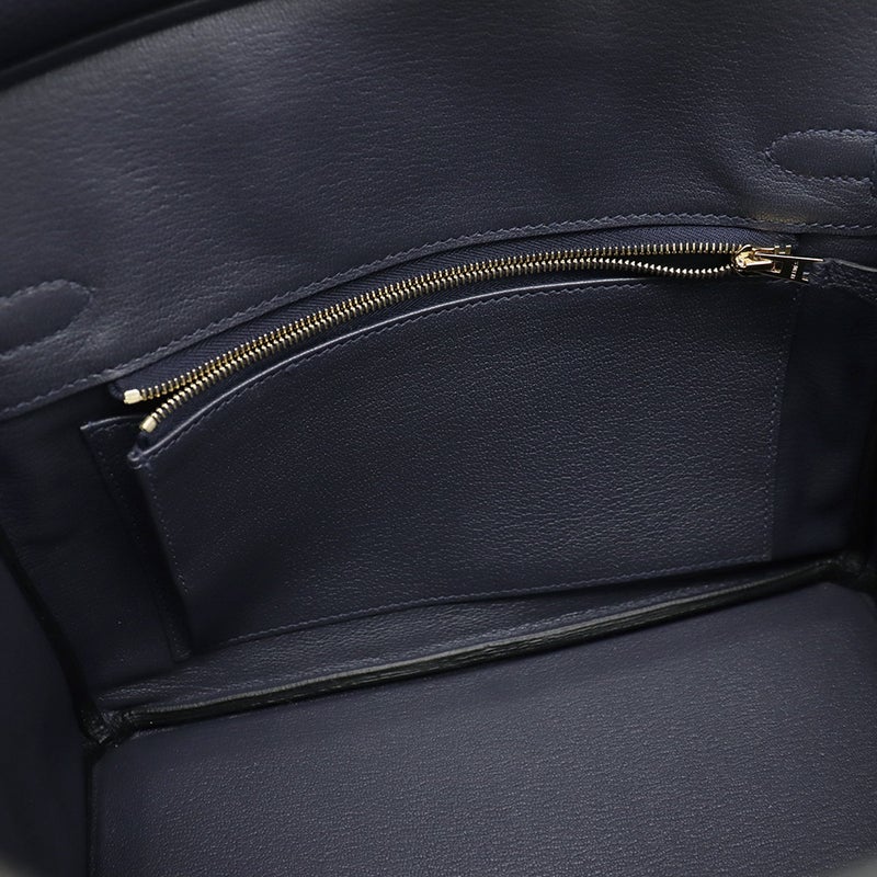 エルメス バーキン25 ブルーニュイ/ゴールド金具 トゴ Y刻印 HERMES ハンドバッグ