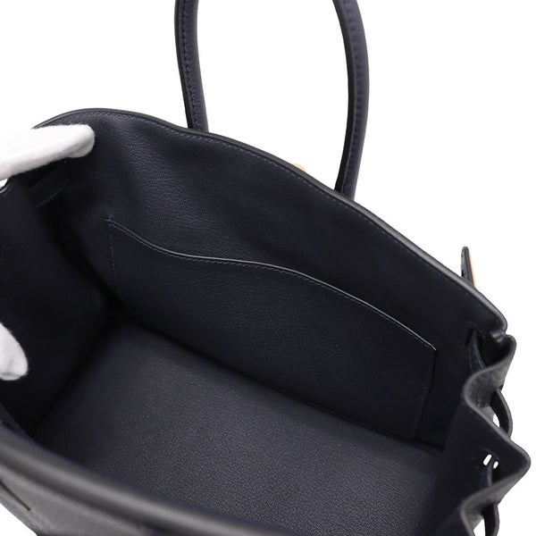 エルメス バーキン25 ブルーニュイ/ゴールド金具 トゴ Y刻印 HERMES ハンドバッグ
