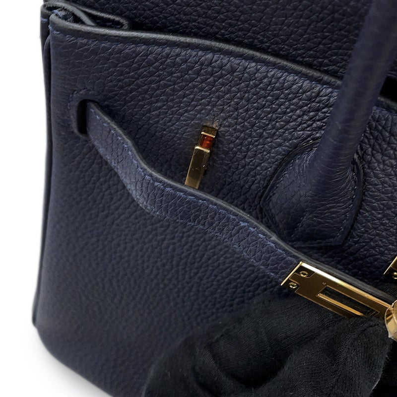 エルメス バーキン25 ブルーニュイ/ゴールド金具 トゴ Y刻印 HERMES ハンドバッグ