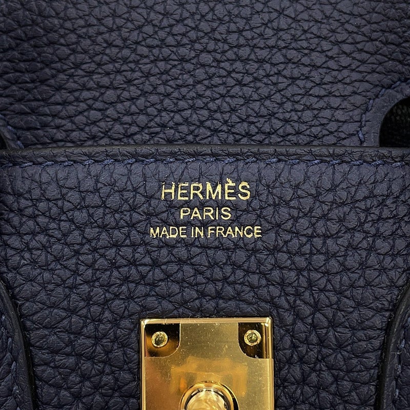 エルメス バーキン25 ブルーニュイ/ゴールド金具 トゴ Y刻印 HERMES ハンドバッグ