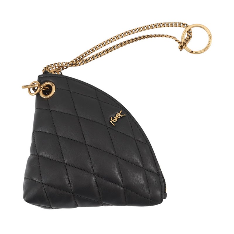 サンローランパリ コインケース サド ラムスキン  802198 SAINT LAURENT PARIS 財布 黒