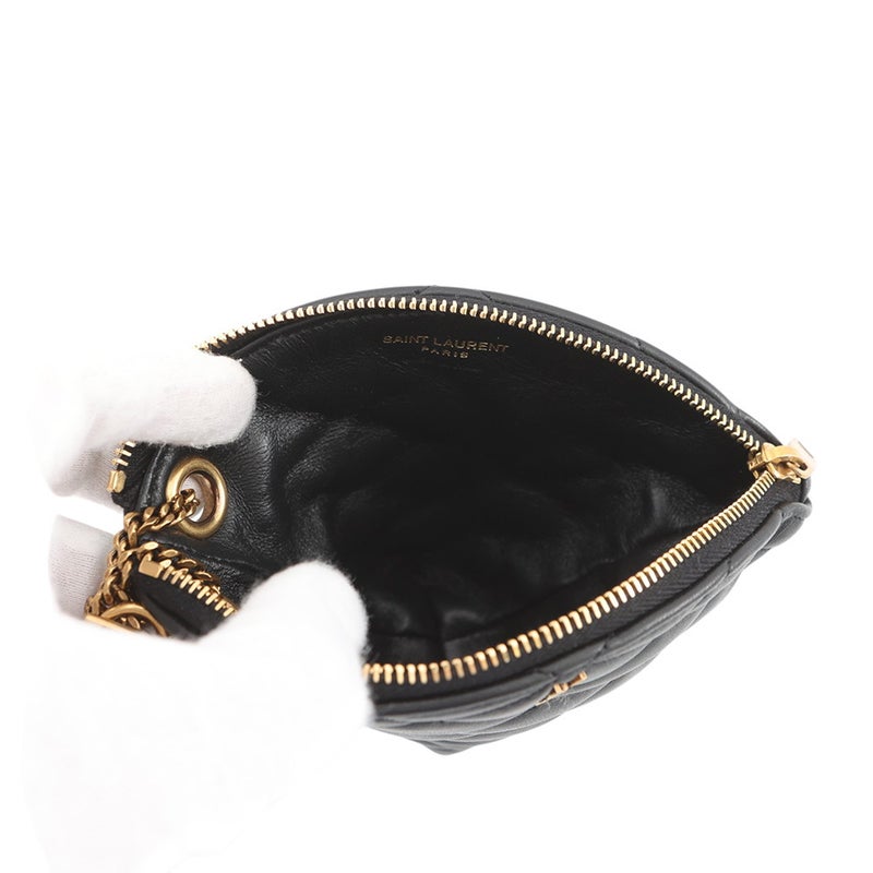 サンローランパリ コインケース サド ラムスキン  802198 SAINT LAURENT PARIS 財布 黒