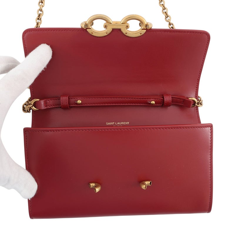 サンローランパリ チェーンショルダーウォレット ル・マイヨン  カーフスキン 696608 SAINT LAURENT PARIS 財布