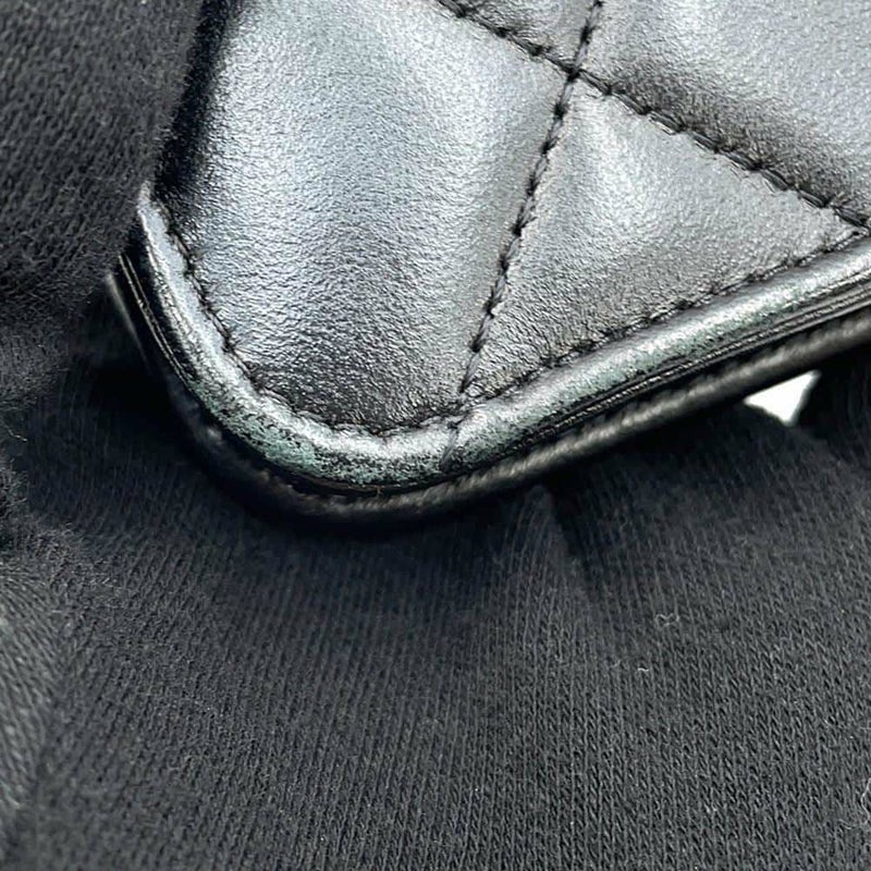 シャネル チェーンウォレット クラシック マトラッセ ココマーク ラムスキン AP0250 CHANEL 財布 黒