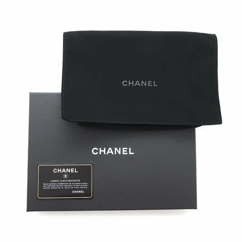 シャネル チェーンウォレット クラシック マトラッセ ココマーク ラムスキン AP0250 CHANEL 財布 黒