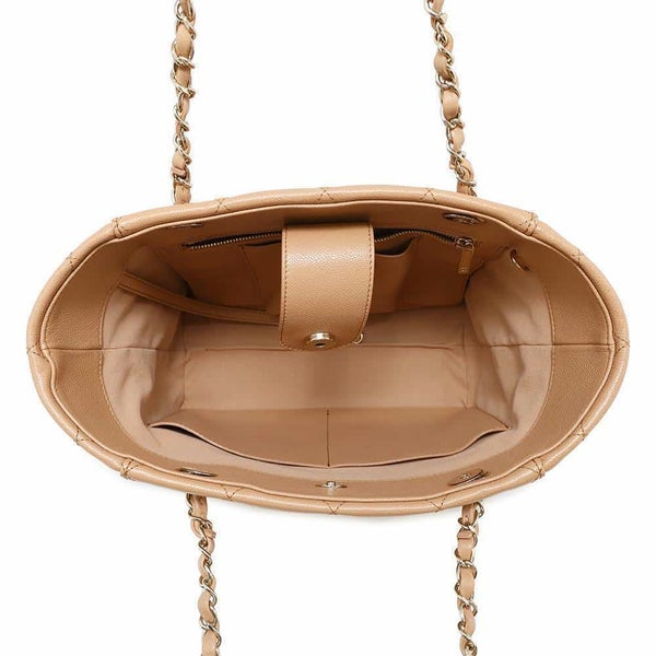 シャネル チェーントートバッグ マトラッセ ココマーク キャビアスキン AS3818 CHANEL