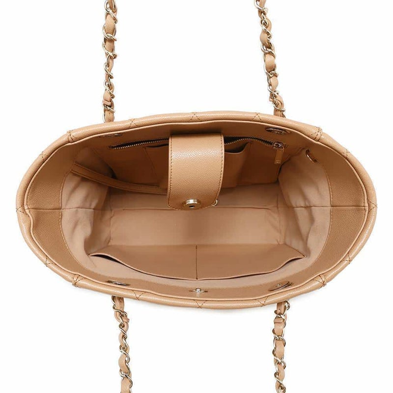 シャネル チェーントートバッグ マトラッセ ココマーク キャビアスキン AS3818 CHANEL