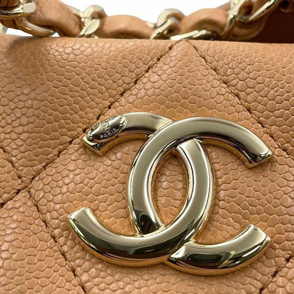 シャネル チェーントートバッグ マトラッセ ココマーク キャビアスキン AS3818 CHANEL