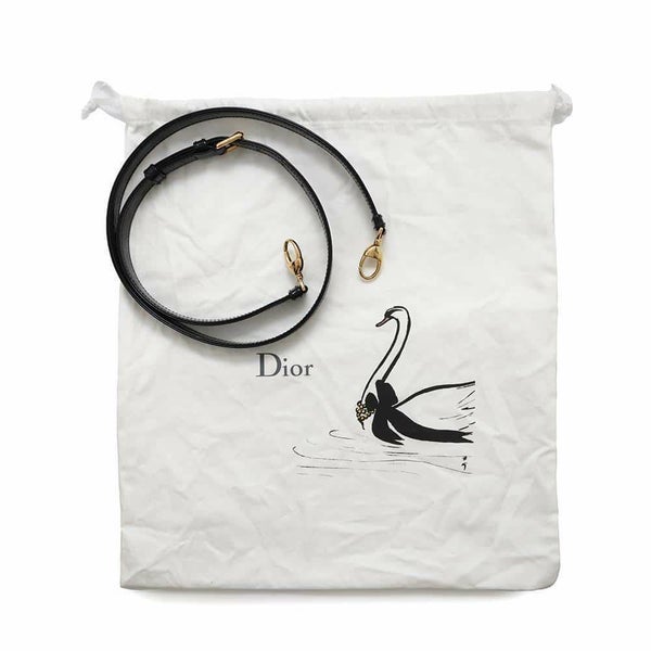 ディオール ハンドバッグ レディディオール カナージュ ミディアム パテント M0565OWCB 2way 黒