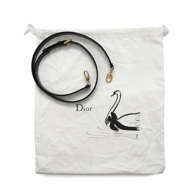 ディオール ハンドバッグ レディディオール カナージュ ミディアム パテント M0565OWCB 2way 黒