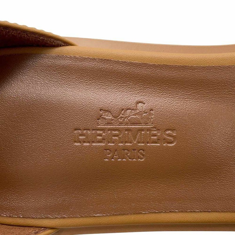 エルメス サンダル サントリーニ フランジ付き レディースサイズ37 HERMES 靴