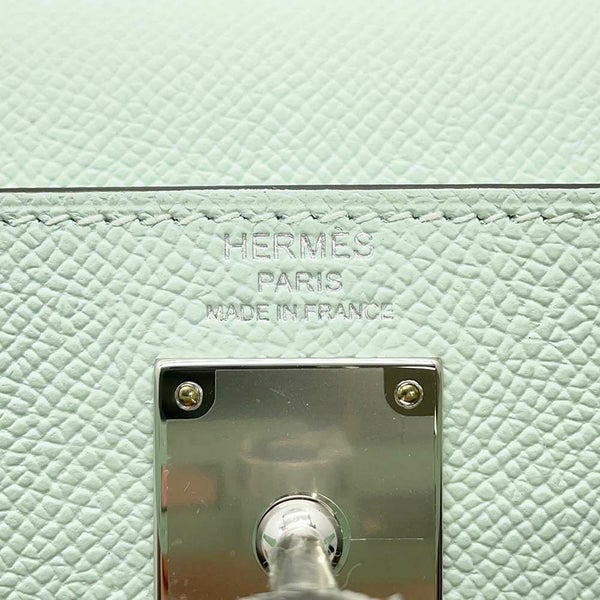 エルメス クラッチバッグ ケリーエラン ヴェールペパーミント/シルバー金具 エプソン W刻印 2wayショルダー