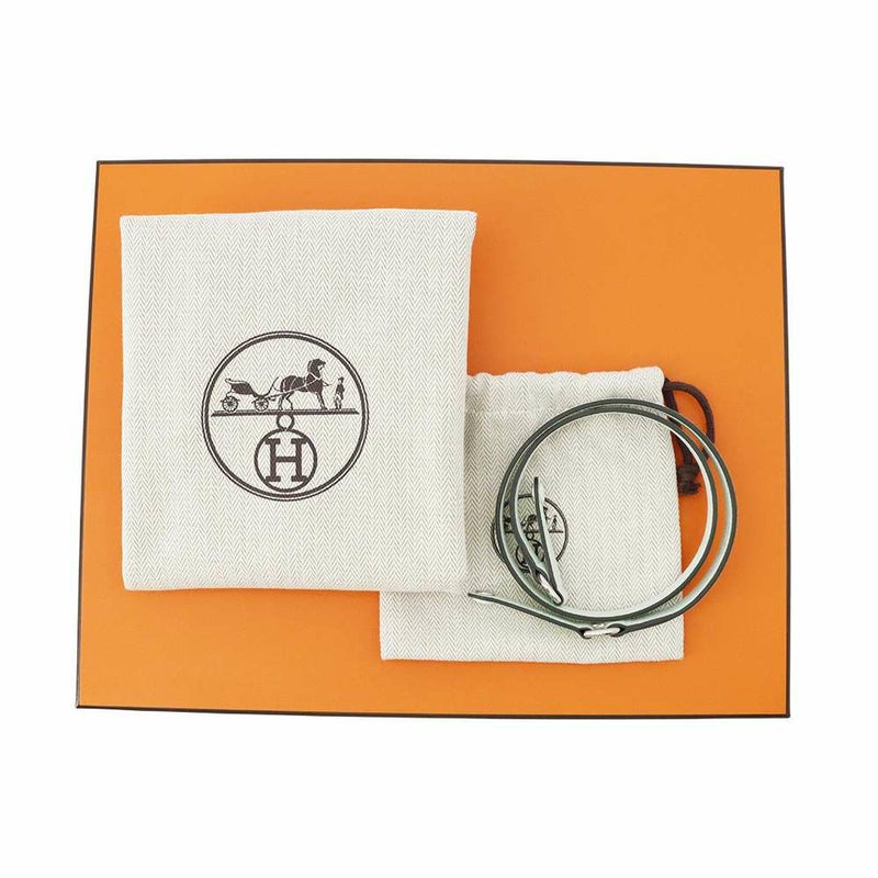 エルメス クラッチバッグ ケリーエラン ヴェールペパーミント/シルバー金具 エプソン W刻印 2wayショルダー