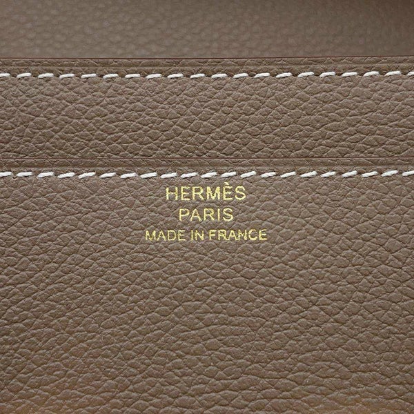 エルメス 長財布 コンスタンス トゥーゴー ロング エトゥープ/ゴールド金具 エバーカラー B刻印