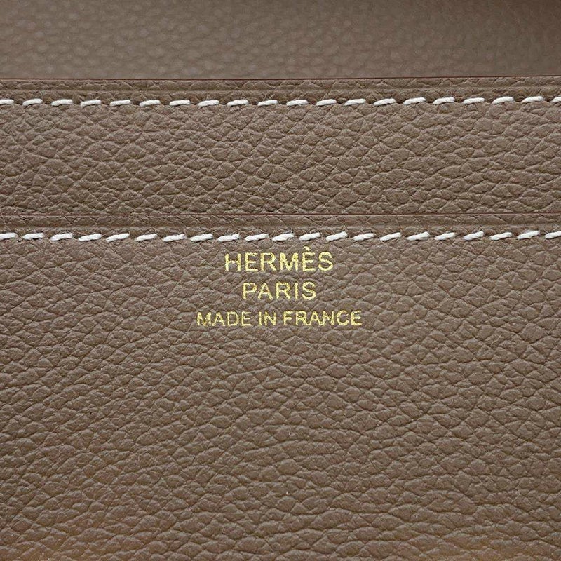 エルメス 長財布 コンスタンス トゥーゴー ロング エトゥープ/ゴールド金具 エバーカラー B刻印