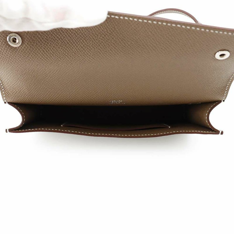 エルメス ショルダーウォレット ナップ トゥーゴー エトゥープ/シルバー金具 エプソン W刻印 財布