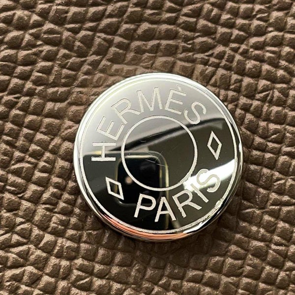 エルメス ショルダーウォレット ナップ トゥーゴー エトゥープ/シルバー金具 エプソン W刻印 財布