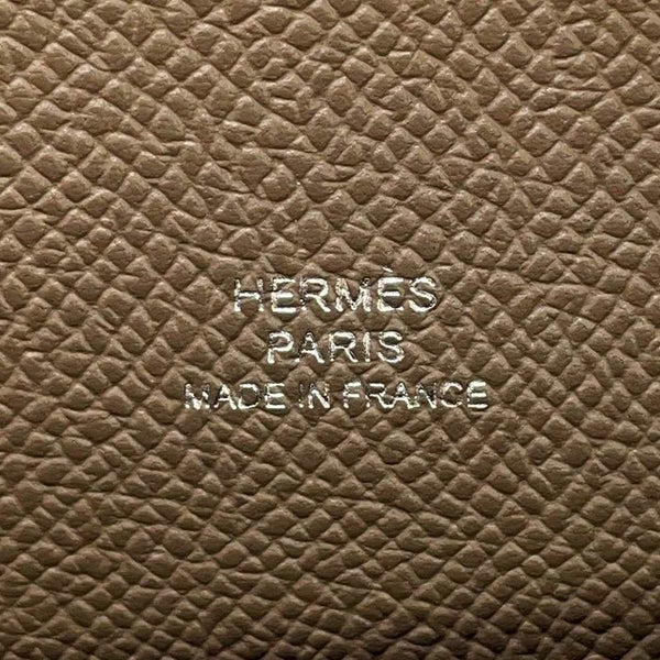 エルメス ショルダーウォレット ナップ トゥーゴー エトゥープ/シルバー金具 エプソン W刻印 財布