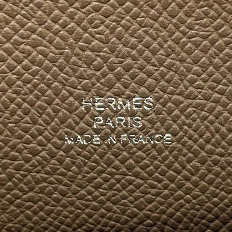 エルメス ショルダーウォレット ナップ トゥーゴー エトゥープ/シルバー金具 エプソン W刻印 財布