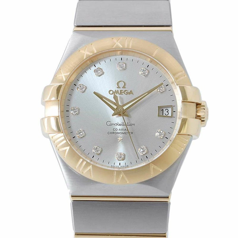 オメガ コンステレーション 123.20.35.20.52.002 OMEGA 腕時計 シルバー文字盤 11Pダイヤ