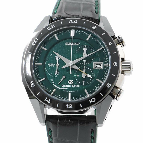 セイコー グランドセイコー ブラックセラミックス リミテッドコレクション 600本限定 SBGC017 グリーン文字盤