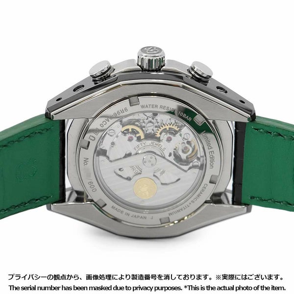 セイコー グランドセイコー ブラックセラミックス リミテッドコレクション 600本限定 SBGC017 グリーン文字盤