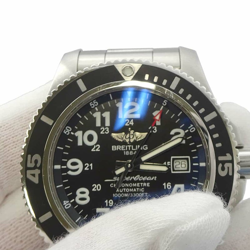 ブライトリング スーパーオーシャン II 44 A17392D7/BD65 BREITLING 腕時計 黒文字盤