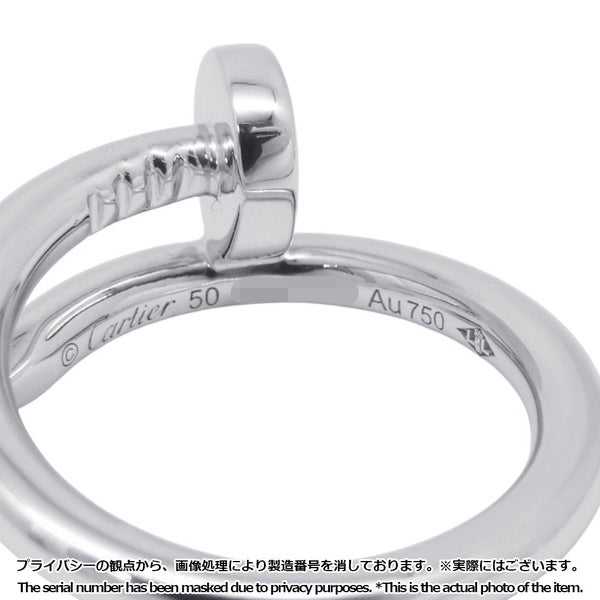 カルティエ リング ジュストアンクル K18WGホワイトゴールド クラシックモデル リングサイズ50 B4099250 Cartier 指輪