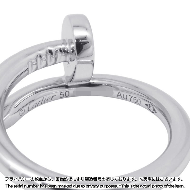 カルティエ リング ジュストアンクル K18WGホワイトゴールド クラシックモデル リングサイズ50 B4099250 Cartier 指輪