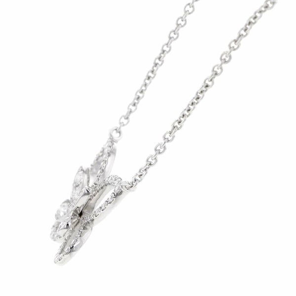 グラフ ネックレス バタフライ シルエット ダイヤモンド ペンダント ダイヤ 計0.55ct K18WGホワイトゴールド RGP393 ジュエリー