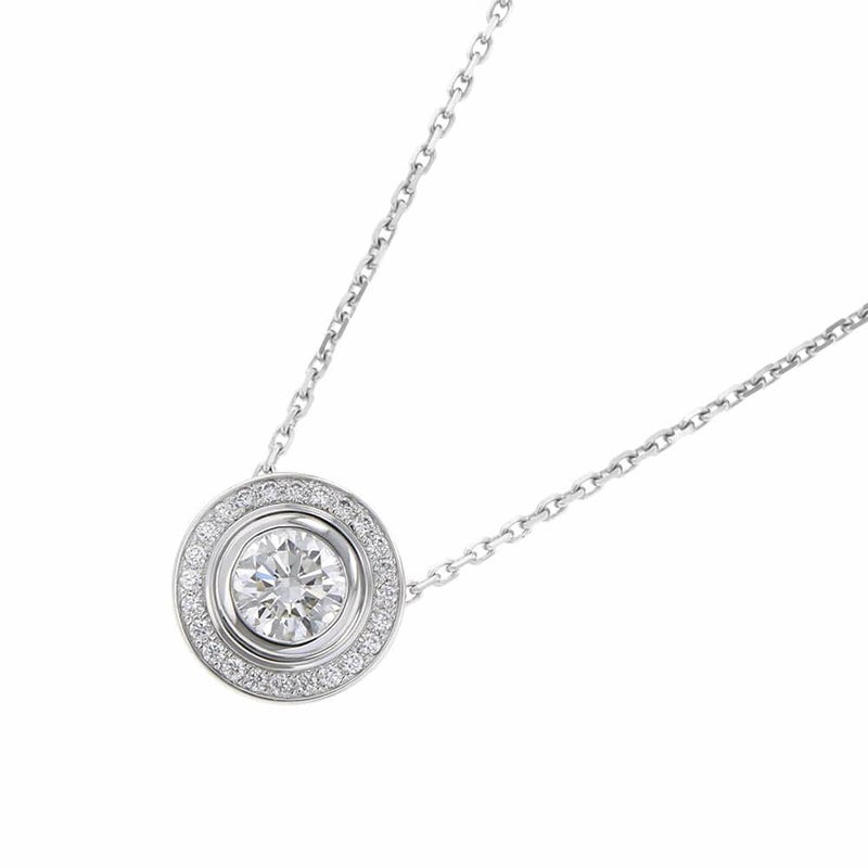 カルティエ ネックレス ダムール ネックレス ダイヤモンド 0.50ct K18WGホワイトゴールド N7406900 ペンダント GIA鑑定書付き