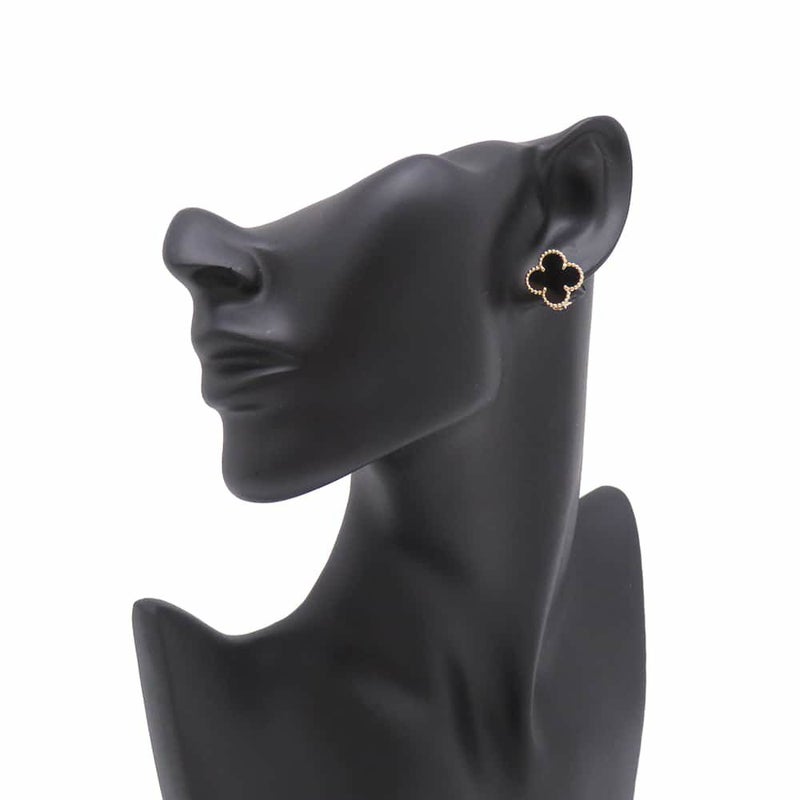 ヴァンクリーフ&アーペル ピアス ヴィンテージ アルハンブラ イヤリング オニキス K18YGイエローゴールド VCARA44200 ジュエリー