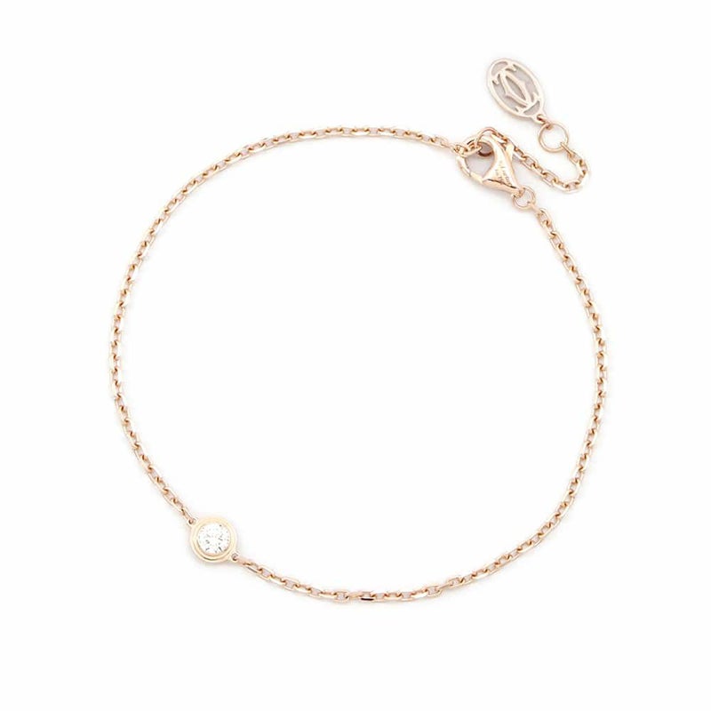 カルティエ ブレスレット ダムール ブレスレット ダイヤモンド1P 0.13ct K18PG B6063017 Cartier ジュエリー