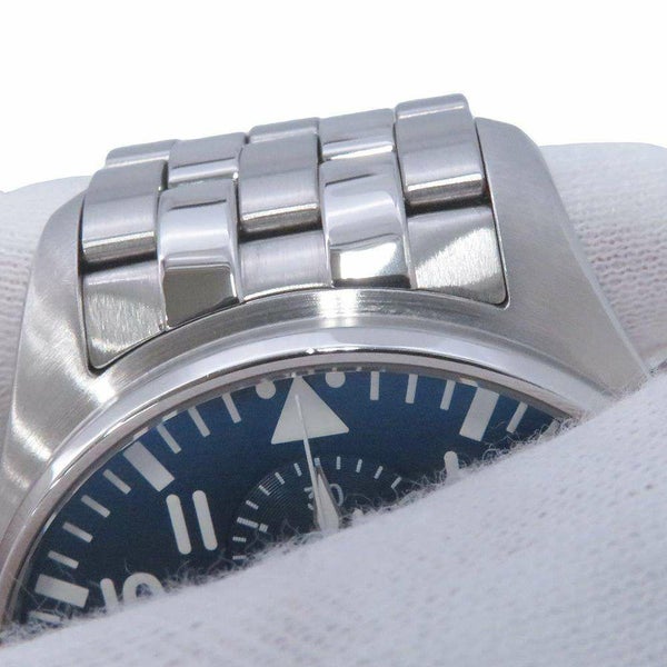 IWC パイロット・ウォッチ・クロノグラフ プティ・プランス IW377717 腕時計 ブルー文字盤