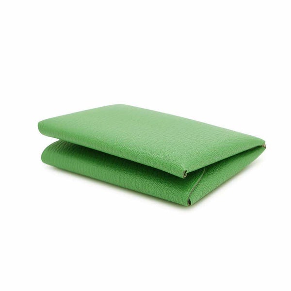 エルメス コインケース カルヴィ デュオ ヴェルソ バンブー/ローズダーリン/シルバー金具 シェブルミゾル W刻印 財布