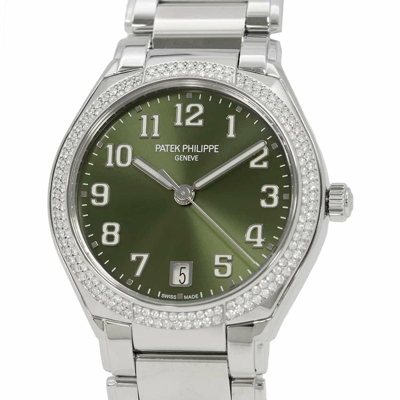 パテックフィリップ トゥエンティ4 160Pダイヤベゼル 7300/1200A-011 オリーブグリーン文字盤