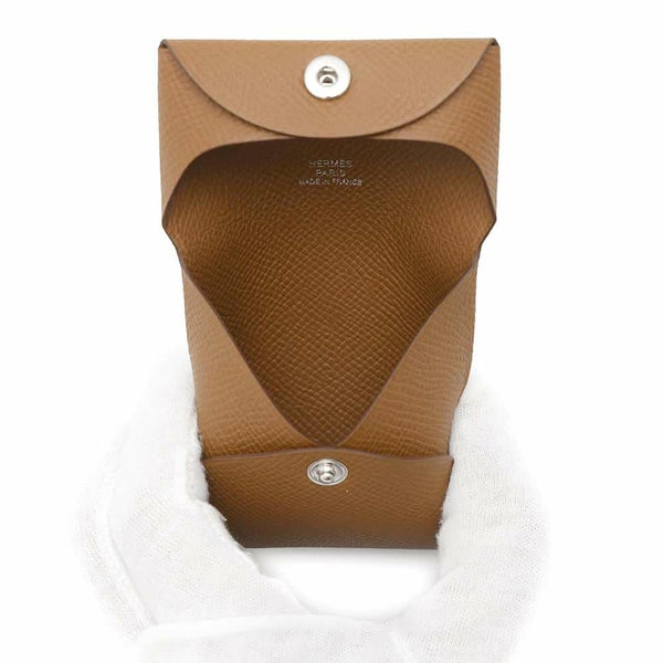エルメス コインケース バスティア ゴールド エプソン W刻印 HERMES 財布