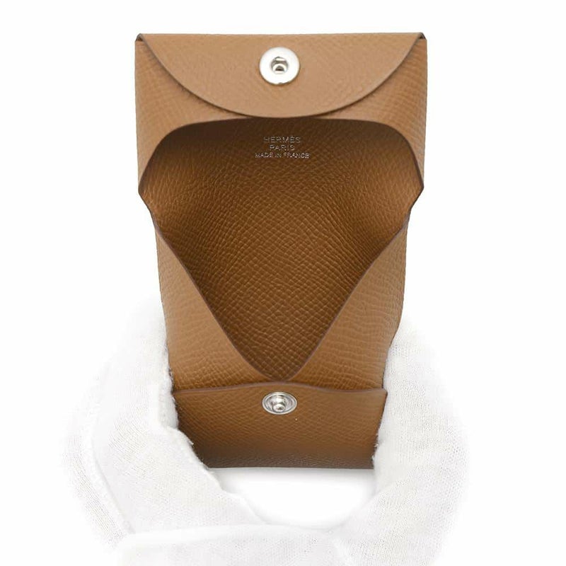 エルメス コインケース バスティア ゴールド エプソン W刻印 HERMES 財布