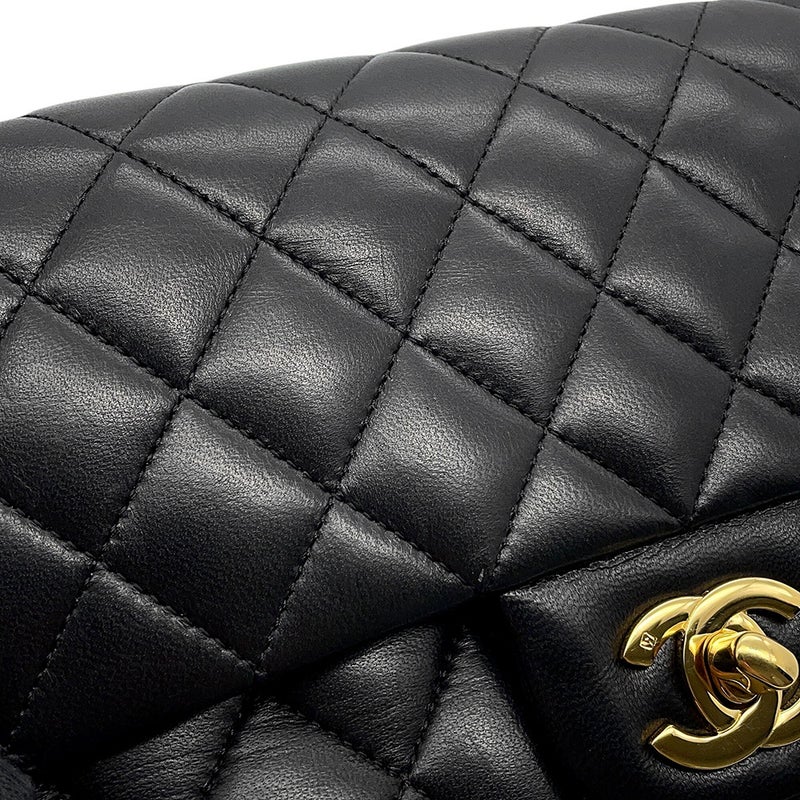 シャネル チェーンショルダーバッグ マトラッセ25 ココマーク ラムスキン ダブルチェーン A01112 CHANEL