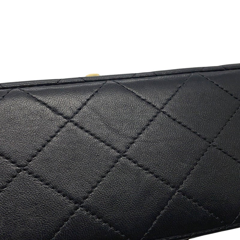 シャネル チェーンショルダーバッグ マトラッセ25 ココマーク ラムスキン ダブルチェーン A01112 CHANEL