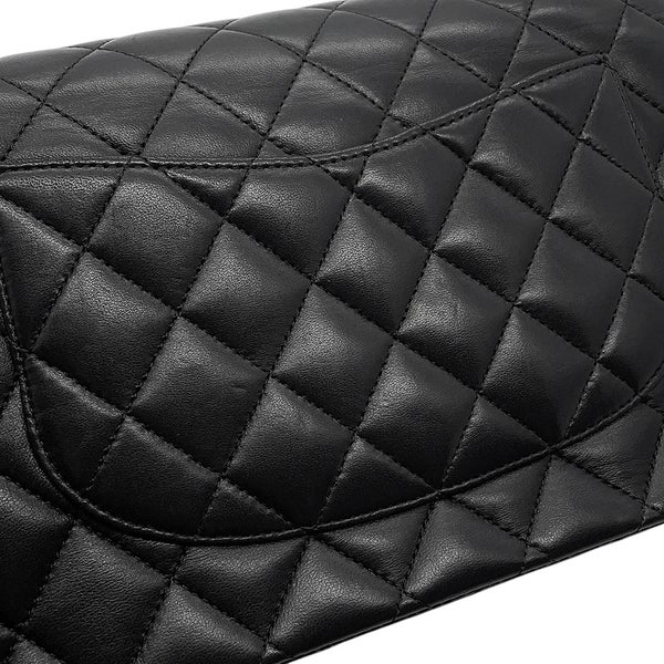 シャネル チェーンショルダーバッグ マトラッセ25 ココマーク ラムスキン ダブルチェーン A01112 CHANEL
