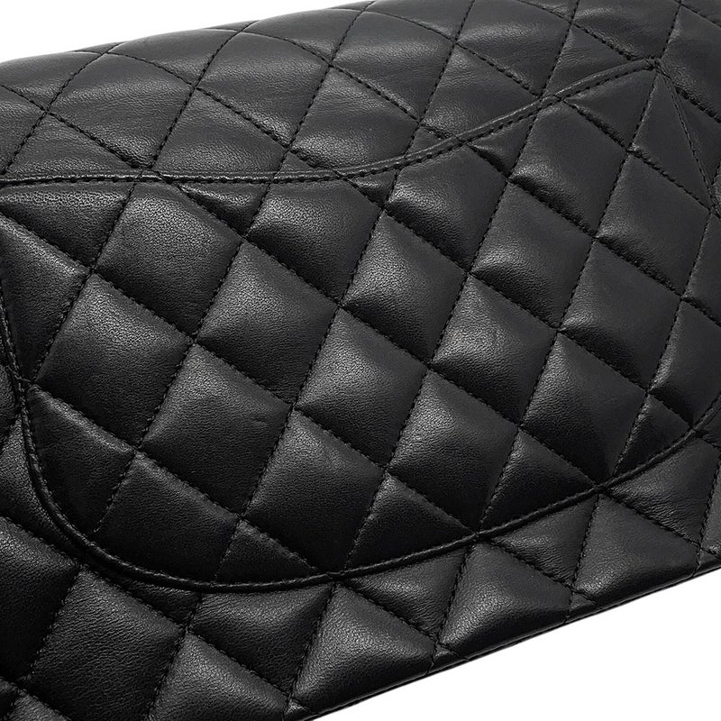 シャネル チェーンショルダーバッグ マトラッセ25 ココマーク ラムスキン ダブルチェーン A01112 CHANEL