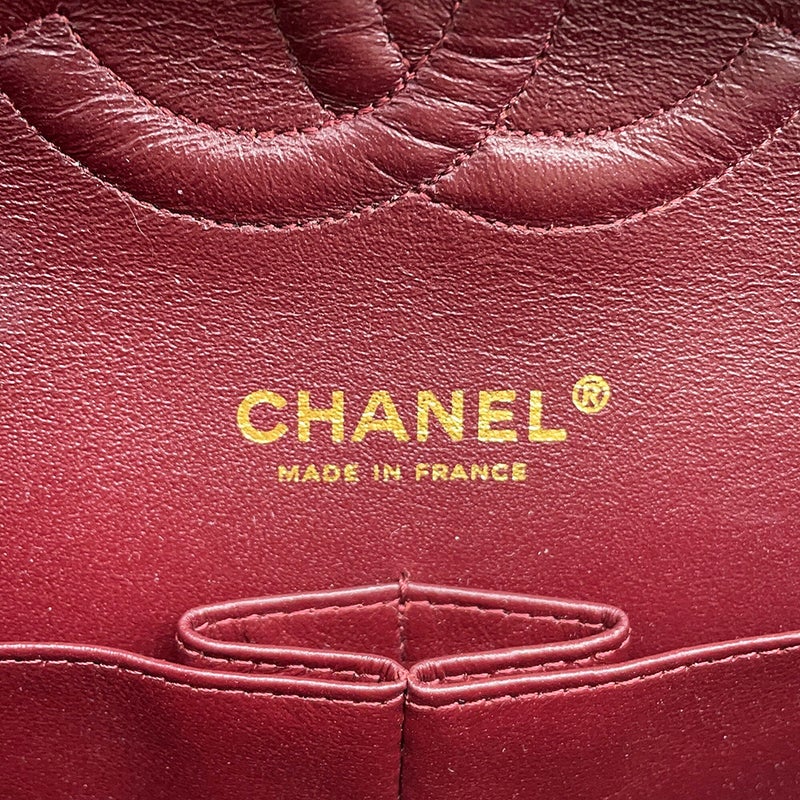 シャネル チェーンショルダーバッグ マトラッセ25 ココマーク ラムスキン ダブルチェーン A01112 CHANEL