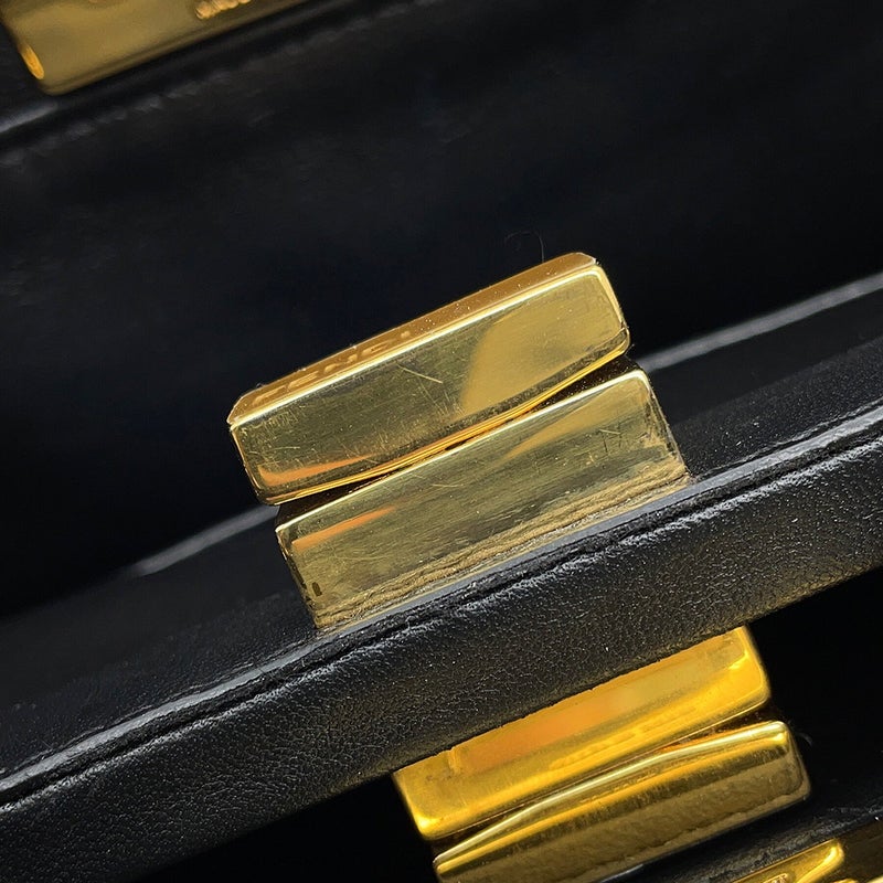 フェンディ ハンドバッグ ピーカブー ミニ  レザー 8BN244 FENDI 2wayショルダーバッグ 黒