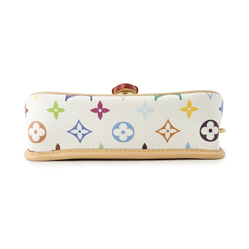 ルイヴィトン ハンドバッグ モノグラム・マルチカラー LV × TM ナノ・ディアヌ M14194 ヴィトン バッグ 2way 白 ホワイト 村上隆